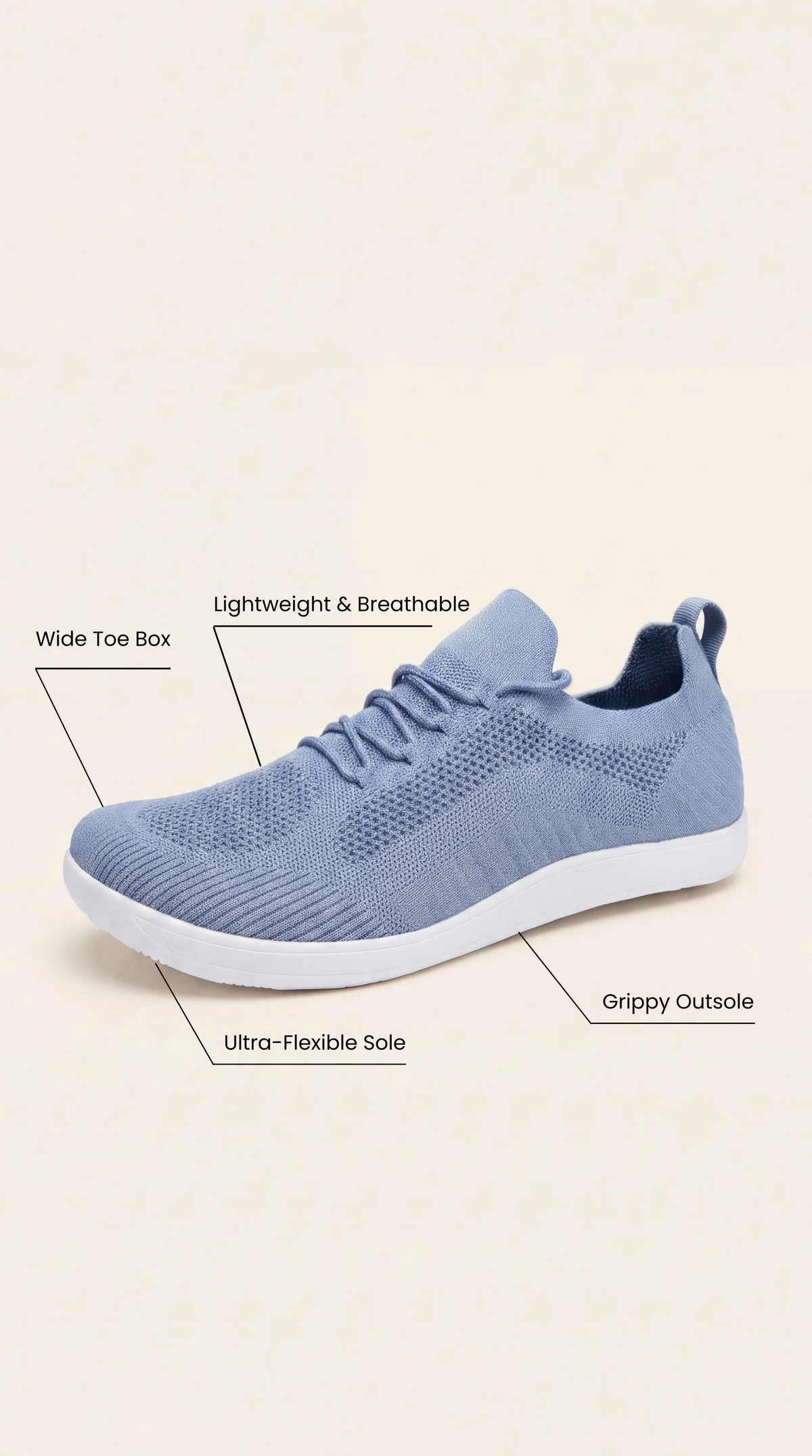SF Move Sky Blue - Lightweight Barefoot Walking Shoe