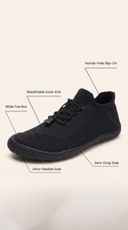 SF Step Black – Hands-Free & Ergonomic Barefoot Shoes