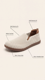 SF Ease Beige -  All-Day Comfort Barefoot Shoe