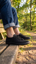 SF Step Black – Hands-Free & Ergonomic Barefoot Shoes