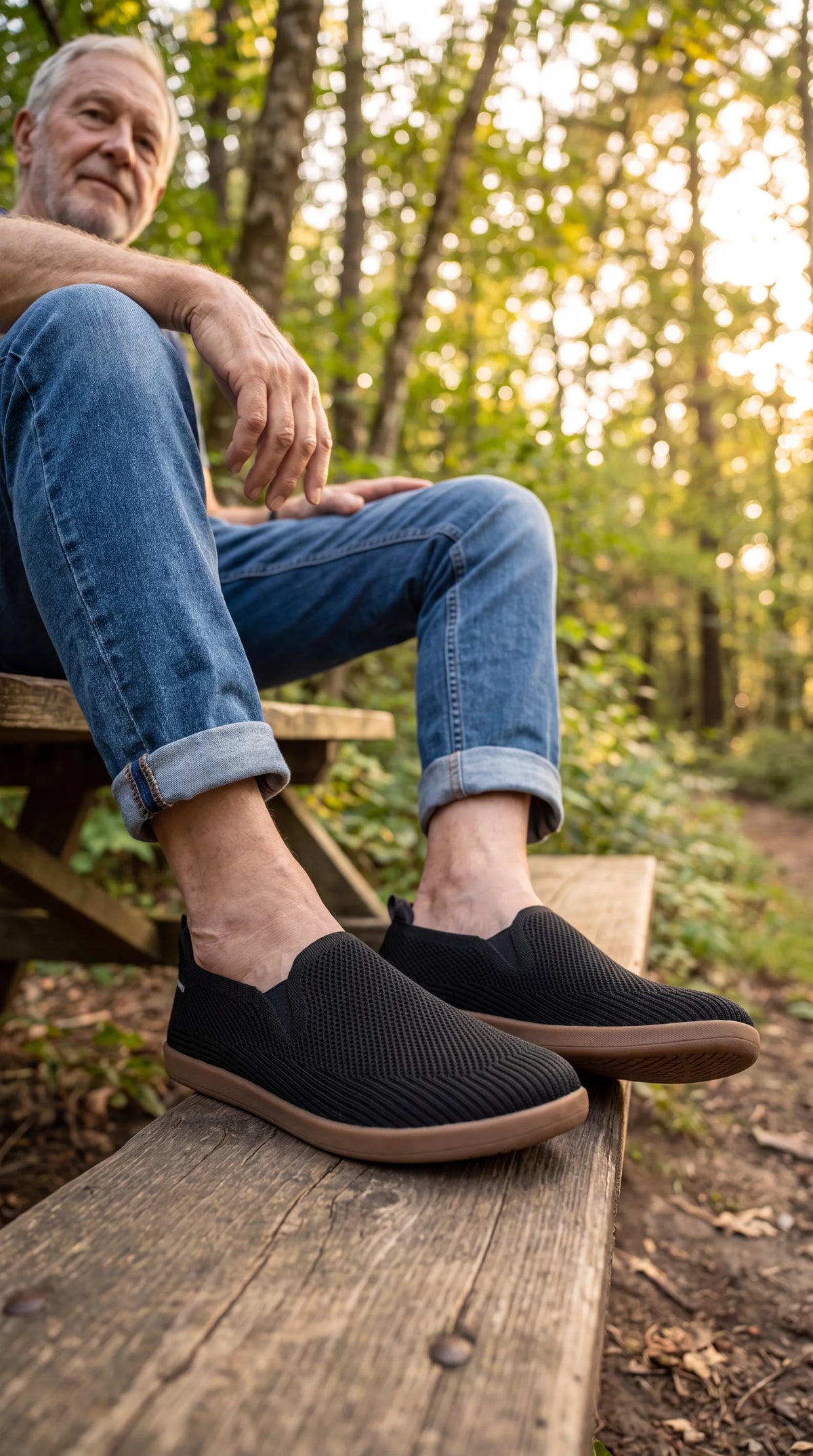 SF Ease Black -  All-Day Comfort Barefoot Shoe