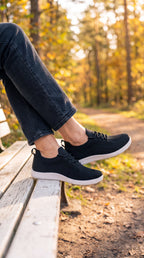 SF Move Black/White - Lightweight Barefoot Walking Shoe
